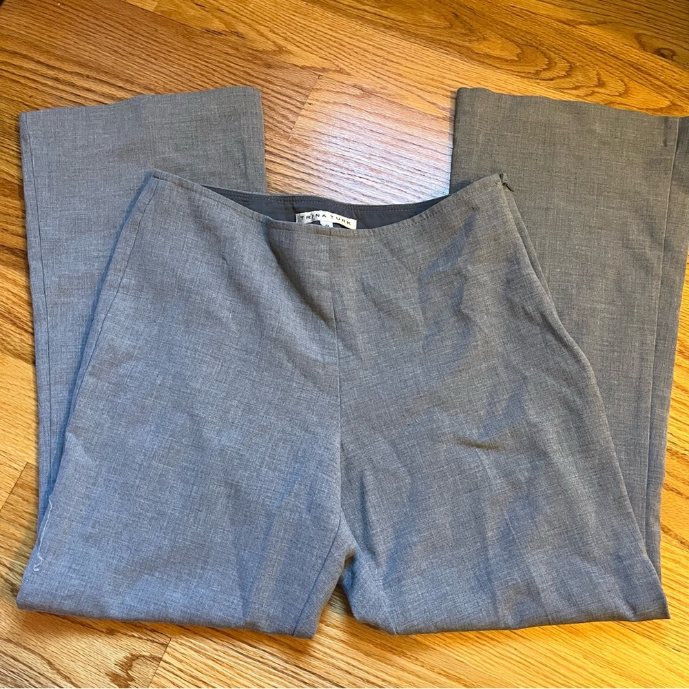 Trina Turk gray career pants size 8